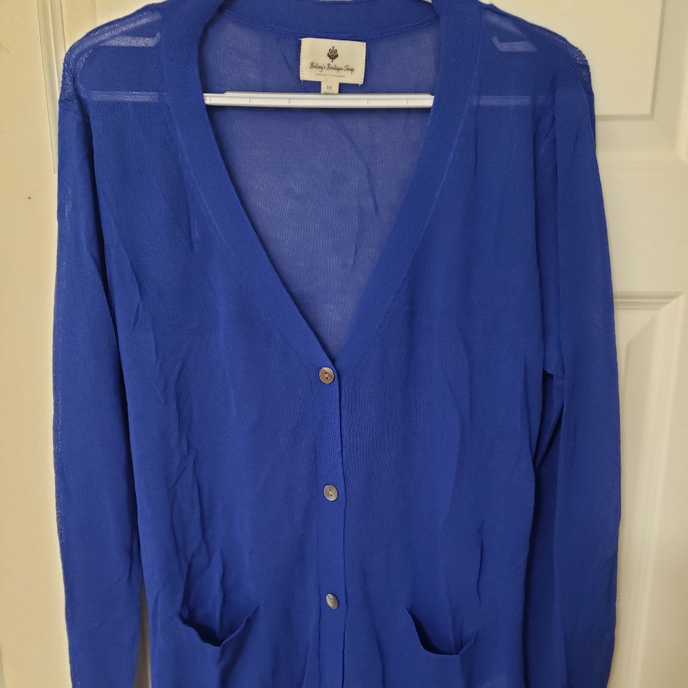 Blue Tissue Cardigan, NWOT